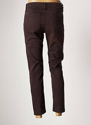 Pantalon slim talie elastică mărime normală maro DENIM STUDIO femeie