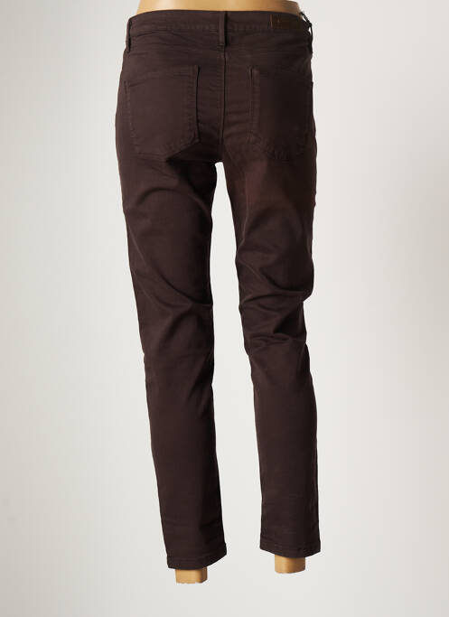 Pantalon slim talie elastică mărime normală maro DENIM STUDIO femme