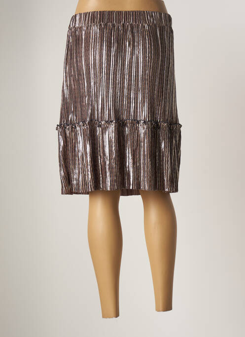 Fustă midi bej VINTAGE femeie