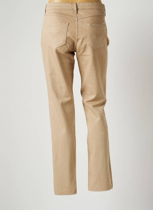Blugi cu croială slim bej GUY DUBOUIS femeie
