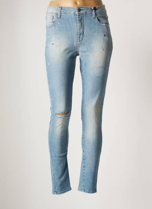 Blugi cu croială slim albastru UNIQUE DNM femeie