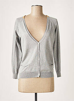 Vestă cu mâneci lungi gri HARTFORD femeie