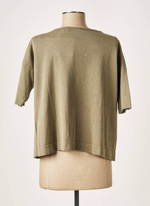 Vestă cu mâneci scurte mâneci trei sferturi verde FABIANA FILIPPI femme