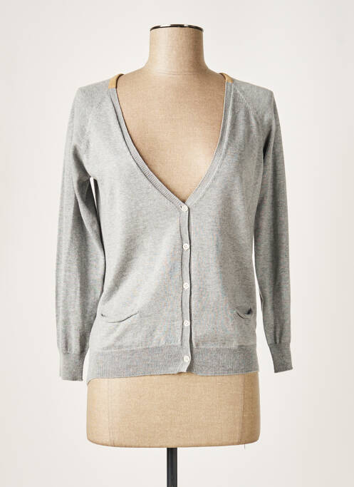 Vestă cu mâneci lungi gri HARTFORD femeie