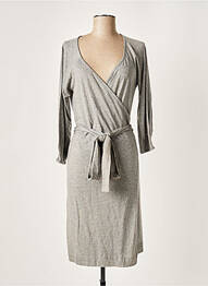Rochie midi mâneci 3/4 mâneci 3/4 gri ET VOUS femeie