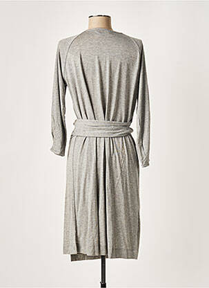 Rochie midi mâneci 3/4 mâneci 3/4 gri ET VOUS femeie