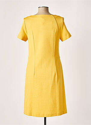 Rochie midi mâneci scurte mâneci scurte galben ROSSO 35 femeie