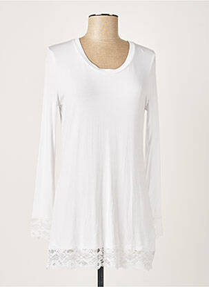 Tunică mâneci lungi alb ALLUDE femeie