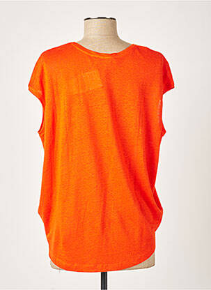 Tricou guler rotund mâneci scurte portocalie SET femeie