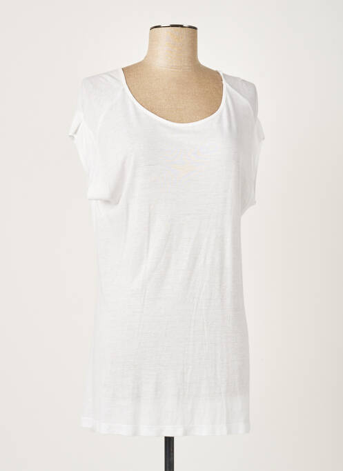 Tunică mâneci scurte alb ALLUDE femeie