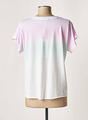 Tricou imprimeu fantezie mâneci scurte roz WILDFOX femeie