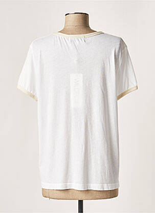 Tricou croială dreaptă mâneci scurte alb WILDFOX femeie