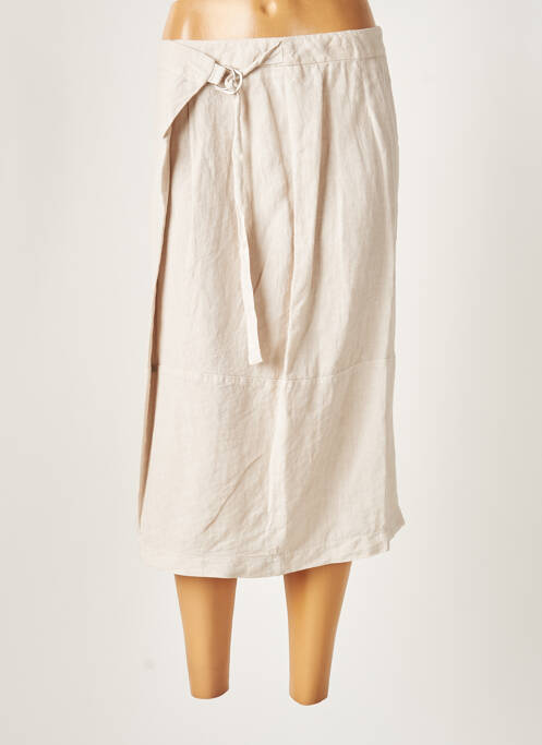 Fustă midi bej PESERICO femeie