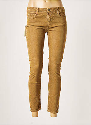 Pantalon 7/8 elasticitate talie joasă bej ACQUAVERDE femeie