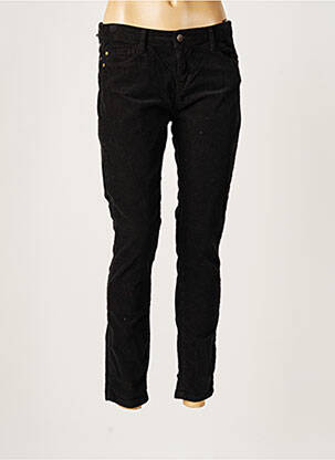 Pantalon slim elasticitate mărime normală negru ACQUAVERDE femeie