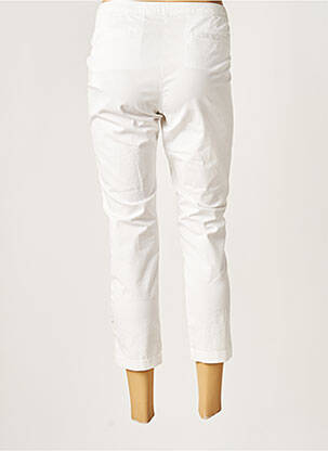 Pantalon 7/8 croială chino mărime normală alb ARMANI femeie