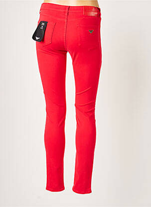 Pantalon slim talie joasă talie joasă roșu EMPORIO ARMANI femeie