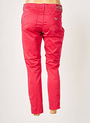Pantalon 7/8 elasticitate talie joasă roșu ARMANI femeie