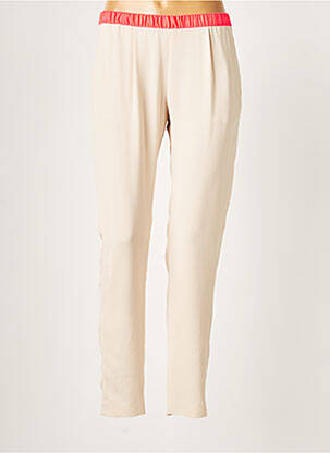 Pantalon 7/8 talie elastică mărime normală bej HARTFORD femeie