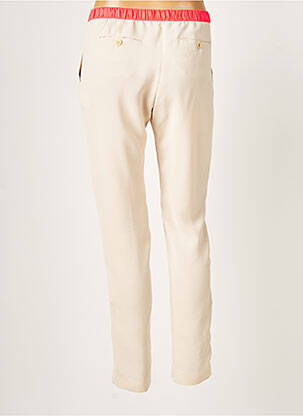 Pantalon 7/8 talie elastică mărime normală bej HARTFORD femeie