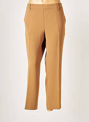 Pantalon 7/8 talie elastică mărime normală maro ALBERTO BIANI femeie