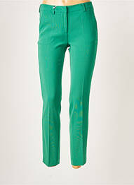 Pantalon 7/8 croială tip țigaretă mărime normală verde ALBERTO BIANI femme