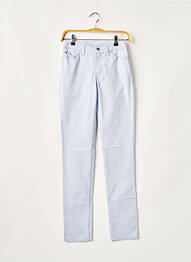 Pantalon slim țesătură poplin mărime normală albastru EMPORIO ARMANI femeie
