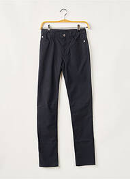 Pantalon slim țesătură poplin talie înaltă albastru EMPORIO ARMANI femeie