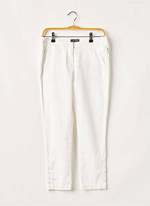 Pantalon 7/8 țesătură poplin talie joasă alb ARMANI femeie