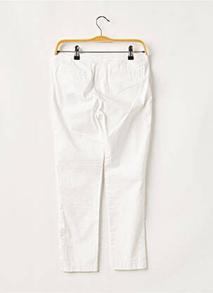 Pantalon 7/8 țesătură poplin talie joasă alb ARMANI femeie