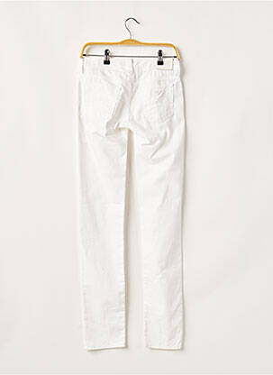 Pantalon slim țesătură poplin mărime normală alb ARMANI femeie