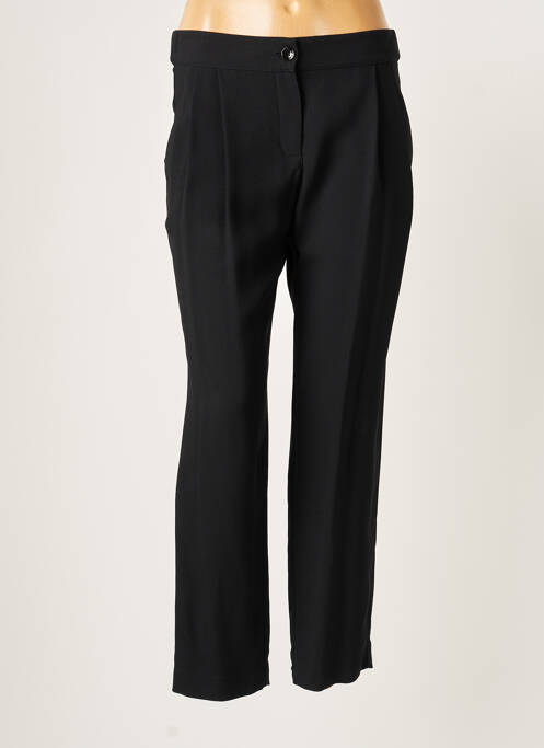 Pantalon drept talie cu cleme talie înaltă negru PATRIZIA PEPE femme