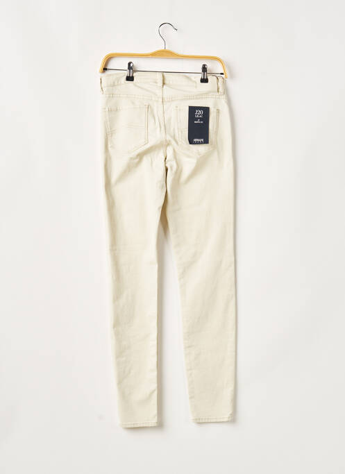 Blugi cu croială slim bej ARMANI femeie