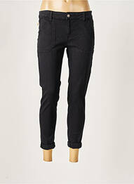 Pantalon trei sferturi elasticitate mărime normală negru FIVE femme