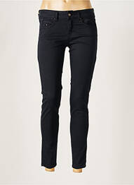 Pantalon slim broderie cu nituri mărime normală albastru FIVE femme