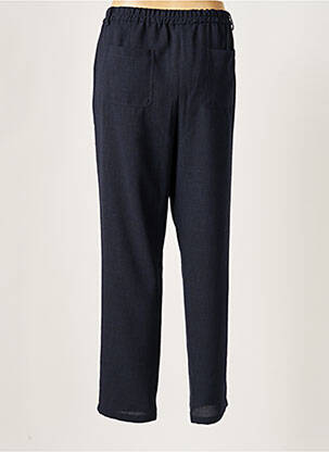 Pantalon drept talie elastică mărime normală albastru ZYGA femeie