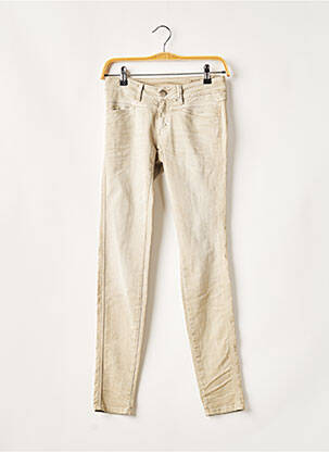 Blugi cu croială slim bej CLOSED femeie