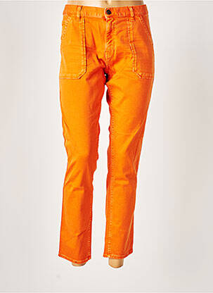 Pantalon 7/8 elasticitate mărime normală portocalie ACQUAVERDE femeie