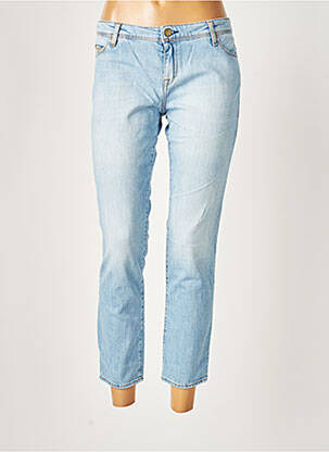 Pantalon 7/8 elasticitate talie joasă albastru ACQUAVERDE femeie