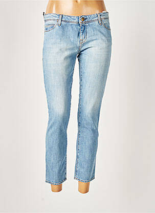 Pantalon 7/8 elasticitate talie joasă albastru ACQUAVERDE femeie