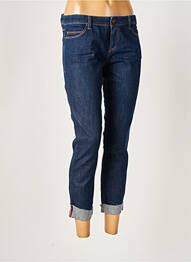 Pantalon 7/8 elasticitate talie joasă albastru ACQUAVERDE femme