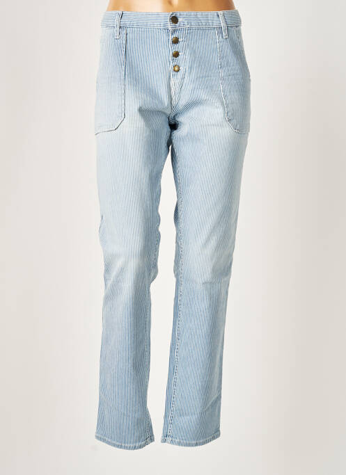 Pantalon slim albastru ACQUAVERDE femeie