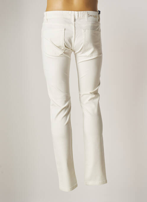 Blugi cu croială slim alb SERGE BLANCO bărbat