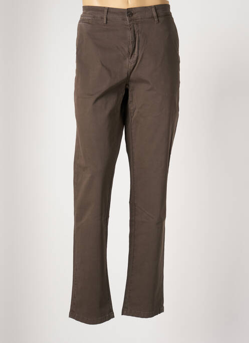 Pantalon chino maro SERGE BLANCO bărbat