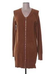 Vestă cu mâneci lungi croială cambrată maro MADO ET LES AUTRES femme