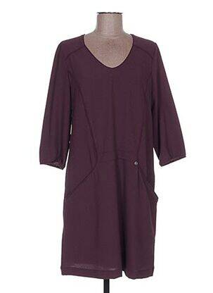 Rochie midi mâneci 3/4 mâneci 3/4 violet MADO ET LES AUTRES femeie