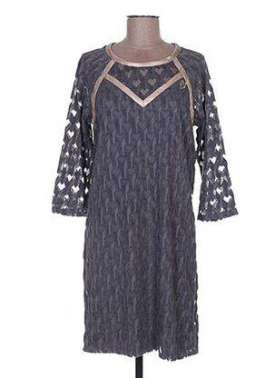 Rochie midi mâneci 3/4 mâneci 3/4 gri MADO ET LES AUTRES femeie