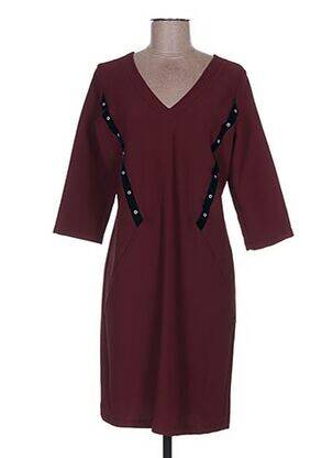 Rochie midi mâneci 3/4 mâneci 3/4 roșu MADO ET LES AUTRES femeie