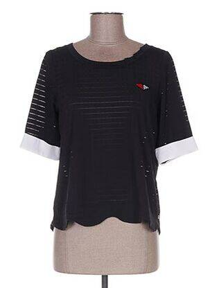 Tricou croială dreaptă mâneci scurte negru MADO ET LES AUTRES femeie