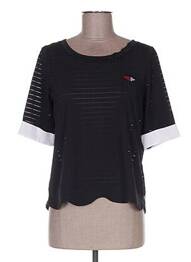 Tricou croială dreaptă mâneci scurte negru MADO ET LES AUTRES femme